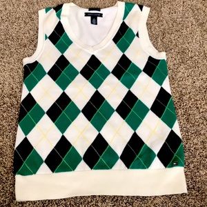 Tommy Hilfiger lightweight sweater vest 100% Pima cotton XS excellent condition